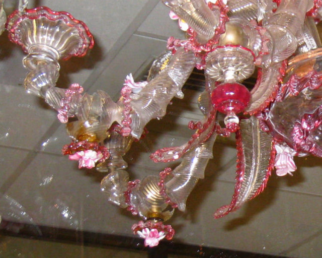Antique Venetian Glass Chandelier