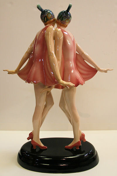 Goldscheider Dolly Sisters Figurine by Stephan Dakon