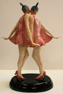 Goldscheider Dolly Sisters Figurine by Stephan Dakon