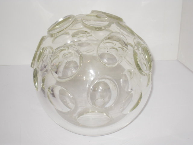 Fontana Arte Sculptural Glass Sphere Table Lamp c1960s