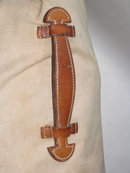 Hermes Canvas and Leather Duffle Bag