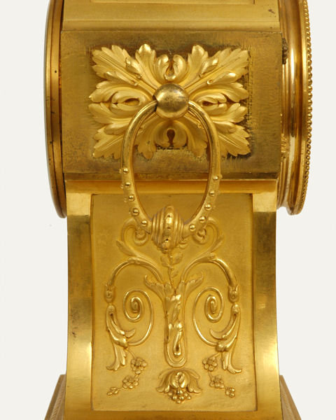 Antique French Ormolu Bronze & Enamel Clock Garniture