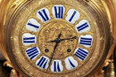 Antique Louis XV Style Ormolu Bronze Mantle Clock