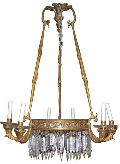 Antique Classical French Louis XVI Style Chandelier