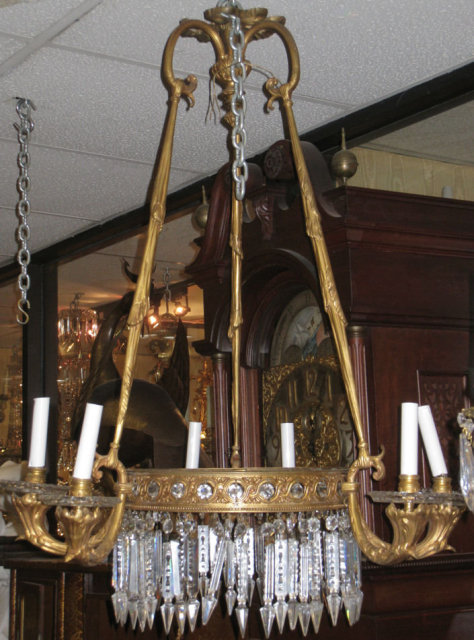 Antique Classical French Louis XVI Style Chandelier