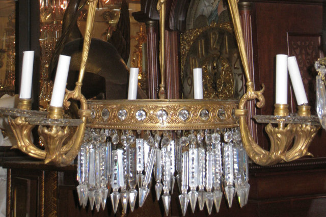 Antique Classical French Louis XVI Style Chandelier