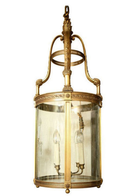 Antique E.F. Caldwell Bronze Lantern 45 in (114 cm)