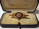 Royal Antediluvian order of Buffaloes 9k Gold Bar Brooch / Pin 1910