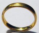 Antique English 22k Gold Band Wedding Ring 1909
