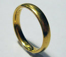 Antique English 22k Gold Band Wedding Ring 1909