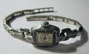 Lady's Vintage Swiss Silver & Marcasite Cocktail Dress Watch by Rone 1970