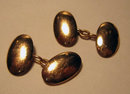 Pr Vintage English 9k Rose Gold Cufflinks 1920