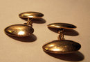 Pr Vintage English 9k Rose Gold Cufflinks 1920