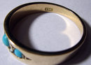 Antique English 15k Gold Turquiose Ring 1910