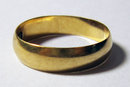 Antique Victorian English 18ct Yellow Gold Wedding Band Ring. Chester 1882