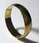 Antique Victorian English 18ct Yellow Gold Wedding Band Ring. Chester 1882
