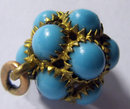 Antique Edwardian English Multi Turquoise Pendant 1915