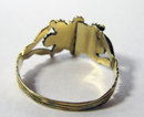 Antique English 15k Gold & Gemset Dress Ring 1840