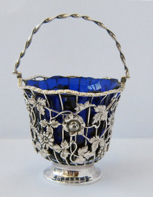 William Comyns Antique English Silver Sugar Basket 1903