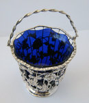 William Comyns Antique English Silver Sugar Basket 1903