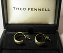 Theo Fennell Pair 18k Yellow Gold Hoop Earrings