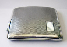 English Silver Cigarette Case By Randle Brothers 1938