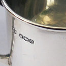 Vintage English Sterling Silver Christening Mug by William Bush 1945