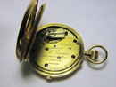 18k Gold Half Hunter Swiss Split-Seconds Chronograph Keyless Lever Pocket Watch With Sixty Minute Register 1900