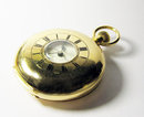 18k Gold Half Hunter Swiss Split-Seconds Chronograph Keyless Lever Pocket Watch With Sixty Minute Register 1900