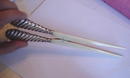 Antique English Victorian Silver & Ivory Glove Stretchers