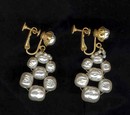 Vintage Miriam Haskell Imitation Pearl Drop Earrings