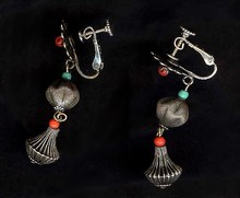 Vintage Miriam Haskell Petal & Fluted Drop Earrings