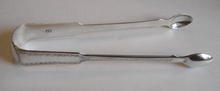 Antique Silver Brightcut Sugar Tongs 1808,