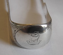 Antique Silver Brightcut Sugar Tongs 1808,