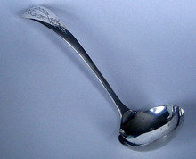 Vintage English Silver Elegant Cream Ladle