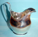 Vintage English Bellied Silver Cream Jug