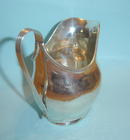 Vintage English Bellied Silver Cream Jug