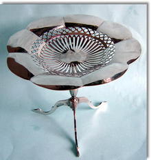 Antique Silver Pedestal Table Bon Bon Dish 1911