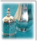 Vintage English Silver Octagonal Pepper Shaker