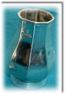 Vintage English Silver Octagonal Pepper Shaker
