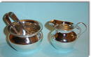 Antique English Miniature Silver Cream Jug & Sugar Bowl 1907