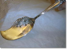 Antique Silver TIFFANY & CO Art Nouveau Pie ~ Fish Slice 1909