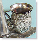 Georgian Silver Cast Leaf Taperstick By Taylor & Perry 1829