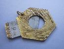 Vintage English 9K Gold Hexagon Shape Cigar Cutter
