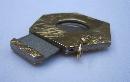 Vintage English 9K Gold Hexagon Shape Cigar Cutter