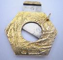 Vintage English 9K Gold Hexagon Shape Cigar Cutter