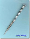 RARE Sampson Mordan Silver Novely Wood Screw Telescopic Pencil