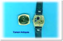 Vintage Gents Cushion Shaped 18k Gold Dress Watch