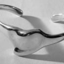 Tiffany & Co 925 Silver Solid Heart Bangle/ Bracelet by Elsa Peretti