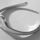 Tiffany & Co 925 Silver Solid Heart Bangle/ Bracelet by Elsa Peretti